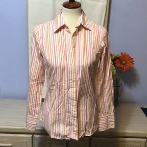 🌹 J Crew slim fit striped button down shirt Sz S